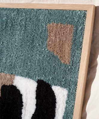 Oceans Drift tuft werk cut pile tapijt backing detail wol acryl